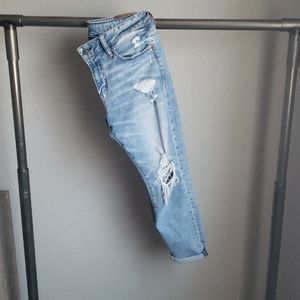 Mens cropped jeans